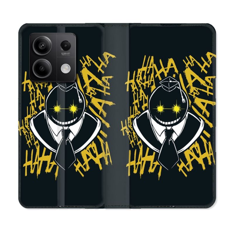 Housse Cuir Portefeuille Pour Xiaomi Redmi Note 13 Pro 5G Manga Assassination Classroom Kuro Noir