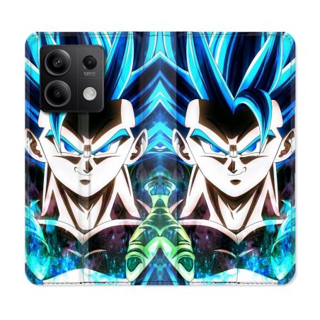Housse Cuir Portefeuille Pour Xiaomi Redmi Note 13 Pro 5G Manga Dragon Ball Gogeta Visage