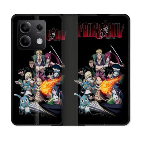 Housse Cuir Portefeuille Pour Xiaomi Redmi Note 13 Pro 5G Manga Fairy Tail Logo Team
