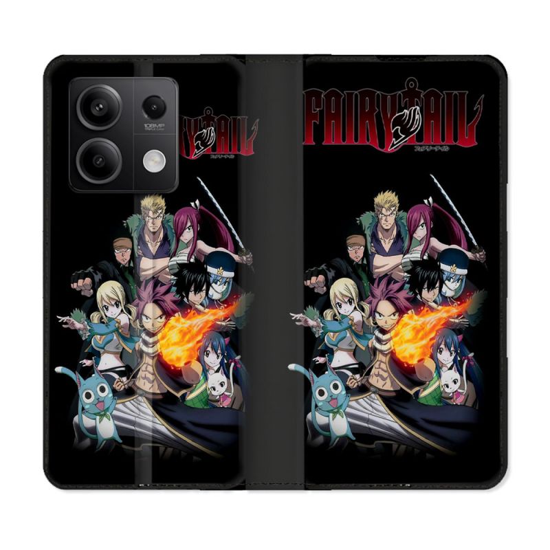 Housse Cuir Portefeuille Pour Xiaomi Redmi Note 13 Pro 5G Manga Fairy Tail Logo Team