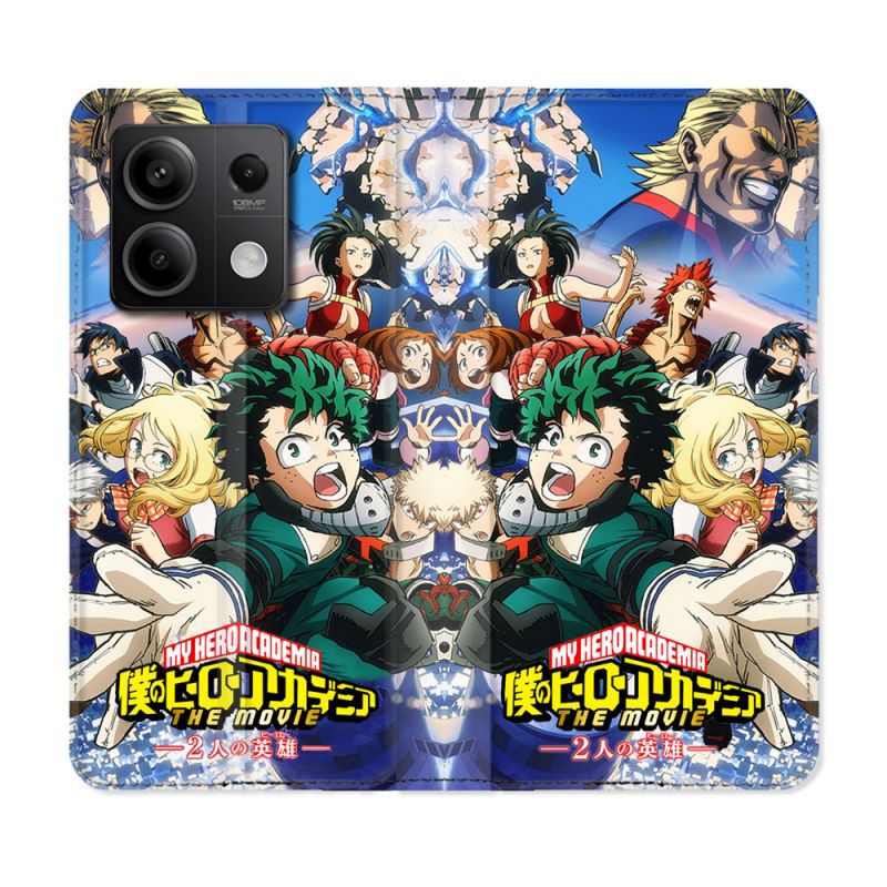 Housse Cuir Portefeuille Pour Xiaomi Redmi Note 13 Pro 5G Manga My Hero Academia Affiche