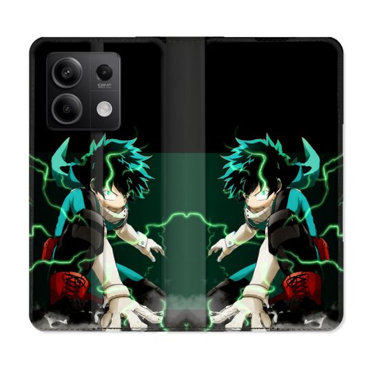 Housse Cuir Portefeuille Pour Xiaomi Redmi Note 13 Pro 5G Manga My Hero Academia Deku