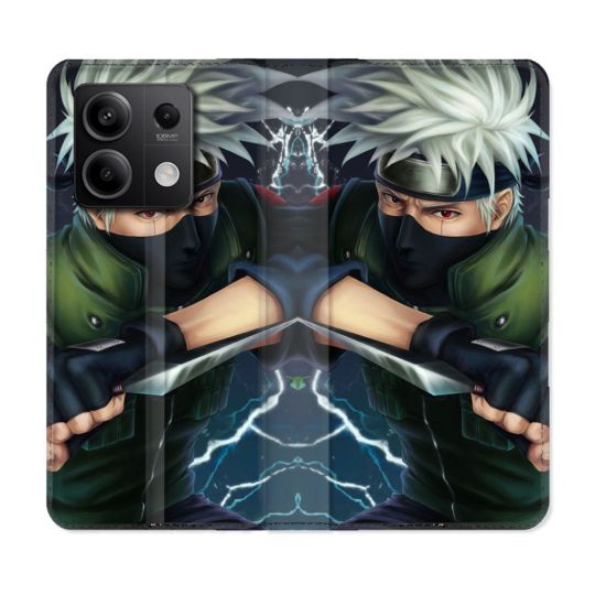 Housse Cuir Portefeuille Pour Xiaomi Redmi Note 13 Pro 5G Manga Naruto Kakashi