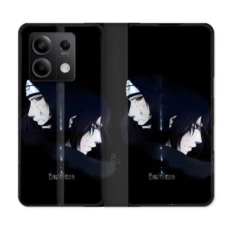 Housse Cuir Portefeuille Pour Xiaomi Redmi Note 13 Pro 5G Manga Naruto Sasuke Itachi