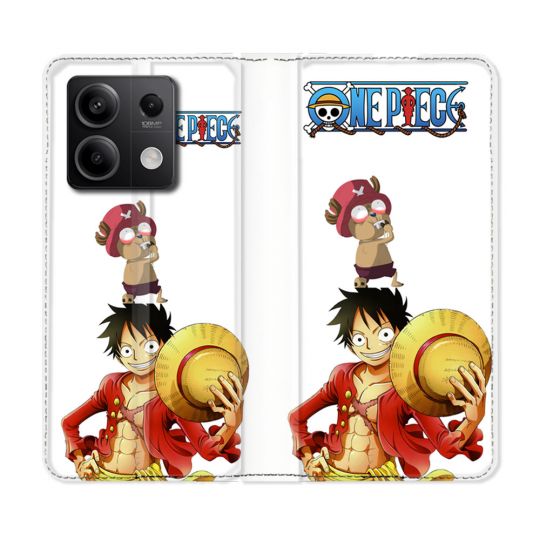 Housse Cuir Portefeuille Pour Xiaomi Redmi Note 13 Pro 5G Manga One Piece Chopper