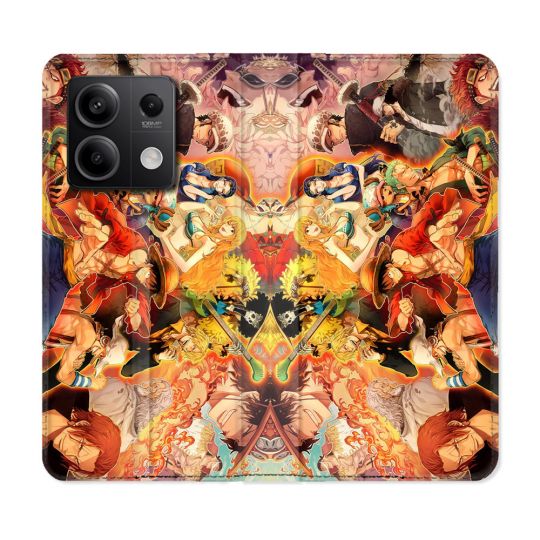 Housse Cuir Portefeuille Pour Xiaomi Redmi Note 13 Pro 5G Manga One Piece Nakama