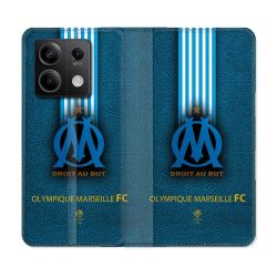 Housse Cuir Portefeuille Pour Xiaomi Redmi Note 13 Pro 5G Olympique Marseille OM Bande