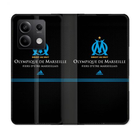 Housse Cuir Portefeuille Pour Xiaomi Redmi Note 13 Pro 5G Olympique Marseille OM Fier etre Marseillais