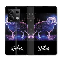 Housse Cuir Portefeuille Pour Xiaomi Redmi Note 13 Pro 5G Signe Zodiaque 2 Bélier