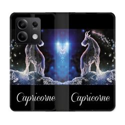 Housse Cuir Portefeuille Pour Xiaomi Redmi Note 13 Pro 5G Signe Zodiaque 2 Capricorne