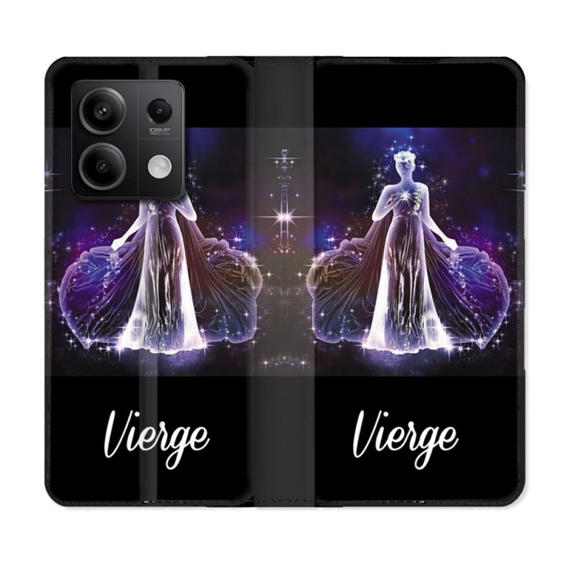 Housse Cuir Portefeuille Pour Xiaomi Redmi Note 13 Pro 5G Signe Zodiaque 2 Vierge