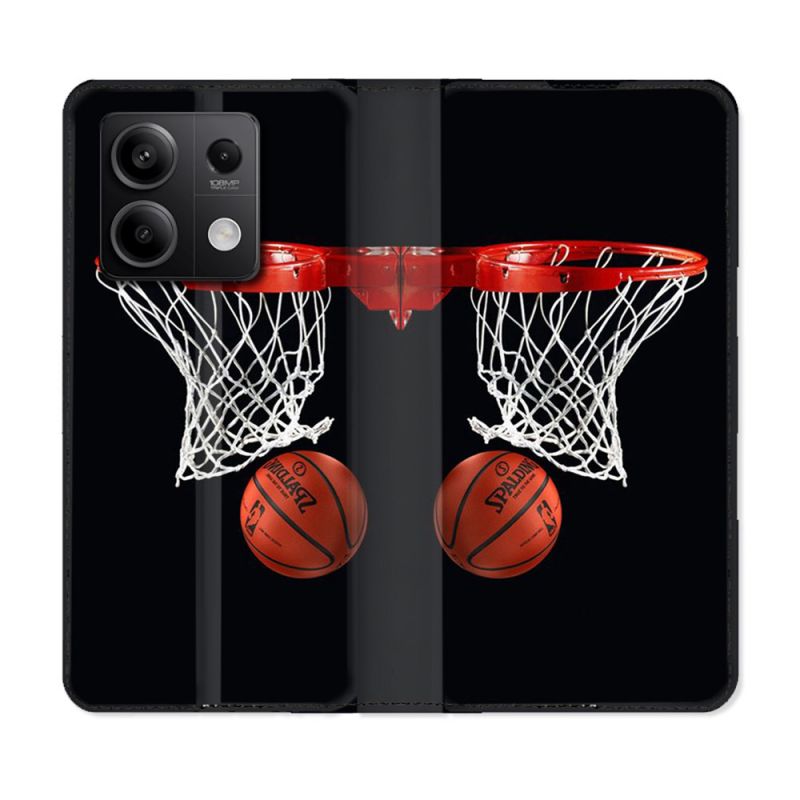 Housse Cuir Portefeuille Pour Xiaomi Redmi Note 13 Pro 5G Sport Basket Panier