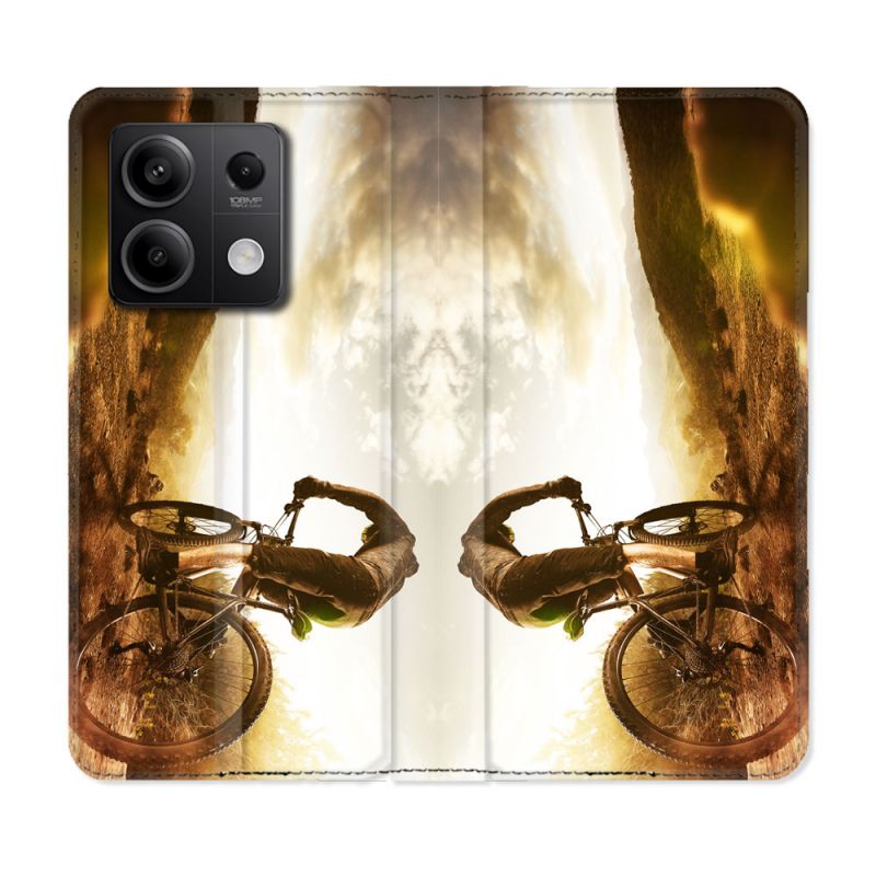 Housse Cuir Portefeuille Pour Xiaomi Redmi Note 13 Pro 5G Sport VTT Soleil
