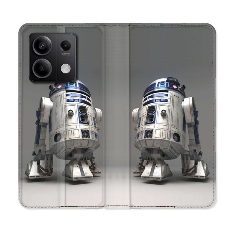 Housse Cuir Portefeuille Pour Xiaomi Redmi Note 13 Pro 5G Star Wars - R2D2