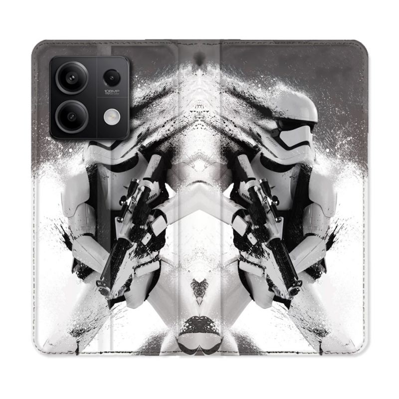 Housse Cuir Portefeuille Pour Xiaomi Redmi Note 13 Pro 5G Star Wars - Trooper