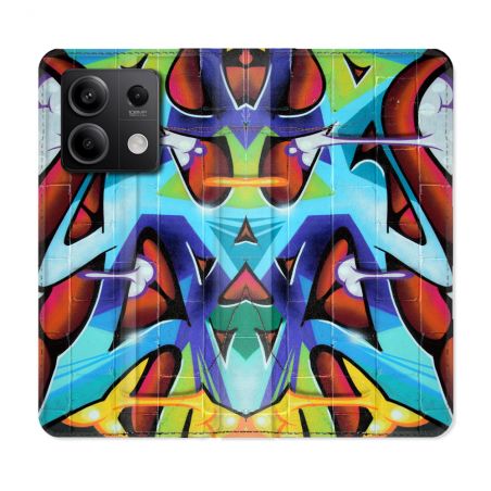 Housse Cuir Portefeuille Pour Xiaomi Redmi Note 13 Pro 5G Street Art Graf Color