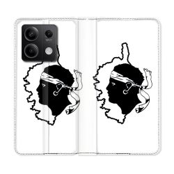 Housse Cuir Portefeuille Pour Xiaomi Redmi Note 13 Pro 5G Voyage Corse Blanc