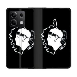 Housse Cuir Portefeuille Pour Xiaomi Redmi Note 13 Pro 5G Voyage Corse Noir