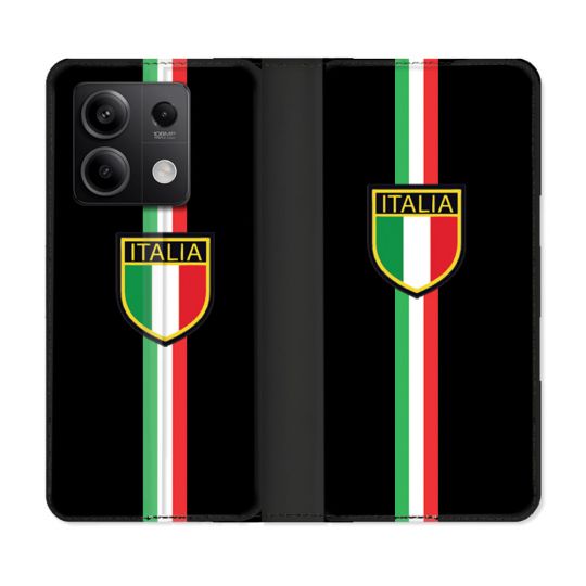 Housse Cuir Portefeuille Pour Xiaomi Redmi Note 13 Pro 5G Voyage Italie 3 Noir