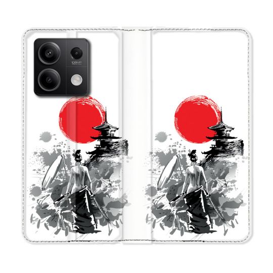 Housse Cuir Portefeuille Pour Xiaomi Redmi Note 13 Pro 5G Voyage Japon Femme