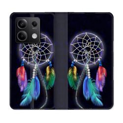 Housse Cuir Portefeuille Pour Xiaomi Redmi Note 13 Pro 5G Zen Attrape Reve Multicolore