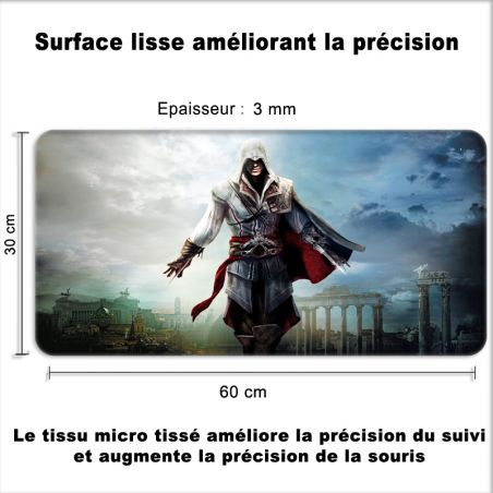 Tapis de Souris Gamer 60 x 30 cm Assasin's Creed