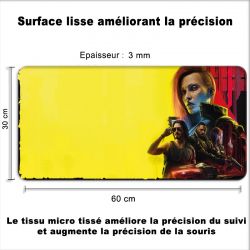Tapis de Souris Gamer 60 x 30 cm CyberPunk