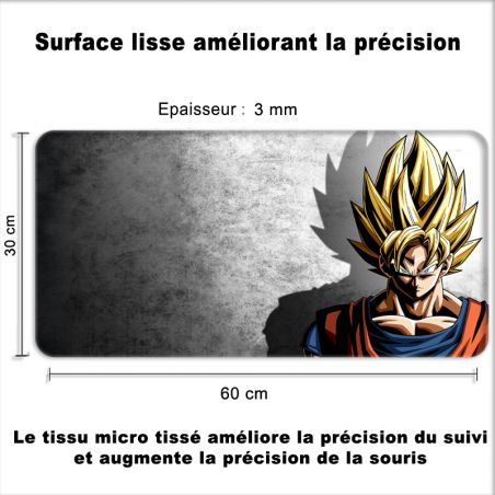 Tapis de Souris Gamer 60 x 30 cm Dragon Ball Sangoku Portrait