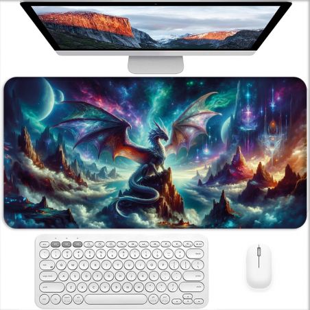 Tapis de Souris Gamer 60 x 30 cm Dragon Fantastique
