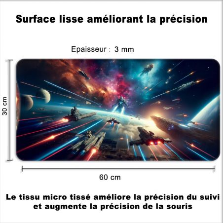 Tapis de Souris Gamer 60 x 30 cm Guerre Des Etoiles