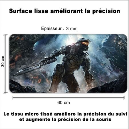 Tapis de Souris Gamer 60 x 30 cm Halo