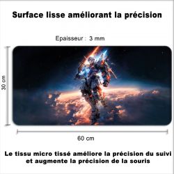 Tapis de Souris Gamer 60 x 30 cm Manga Gundam