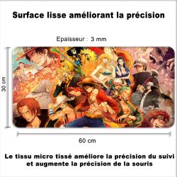 Tapis de Souris Gamer 60 x 30 cm Manga One Piece Nakama
