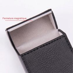 Etui En Cuir Paquet De Cigarette Noir Lady Rouge