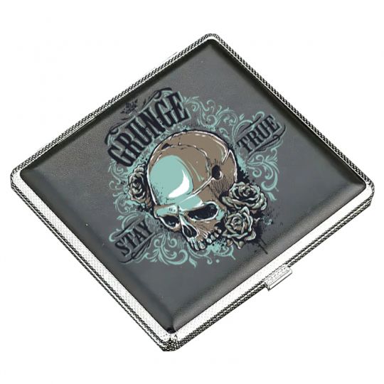 Etui à Cigarettes Noir Crane Bleu
