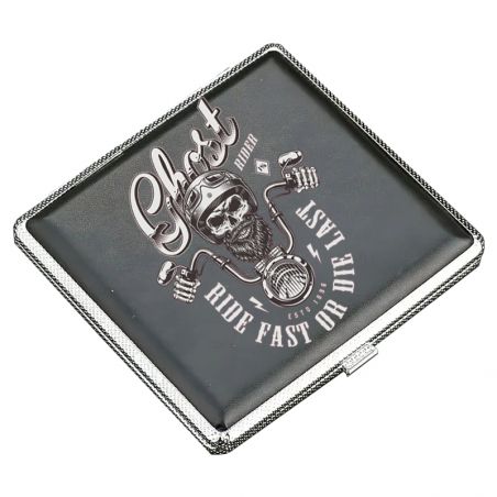 Etui à Cigarettes Noir Biker