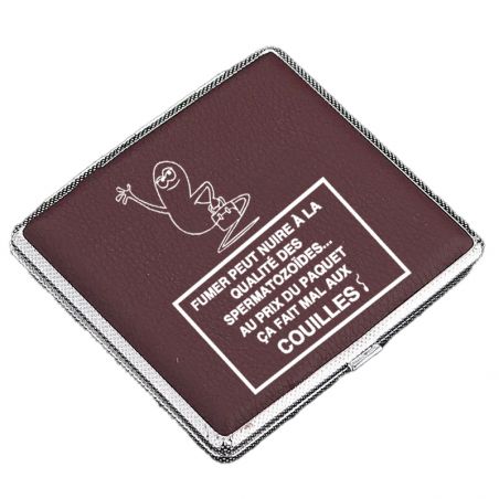 Etui à Cigarettes Marron Humour Zoide