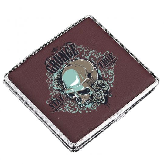 Etui à Cigarettes Marron Crane Bleu