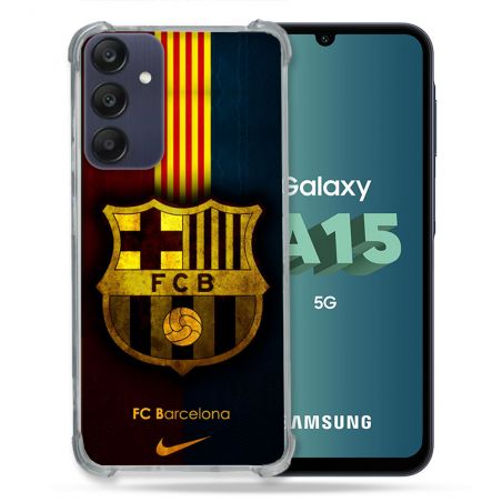 Coque Pour Samsung Galaxy A15 4G / 5G Foot FC Barcelone Vintage