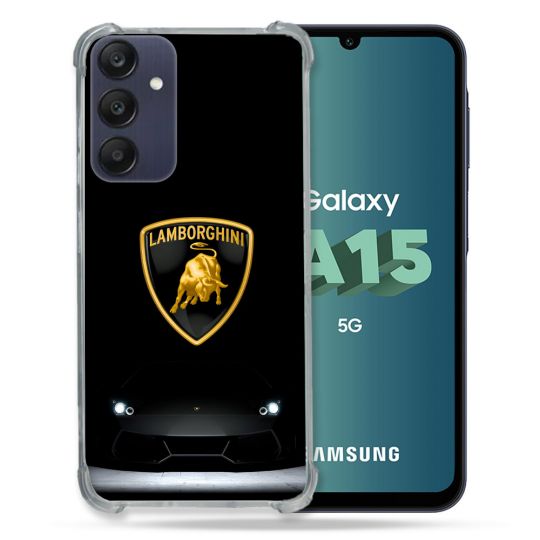 Coque Pour Samsung Galaxy A15 4G / 5G Lamborghini Noir