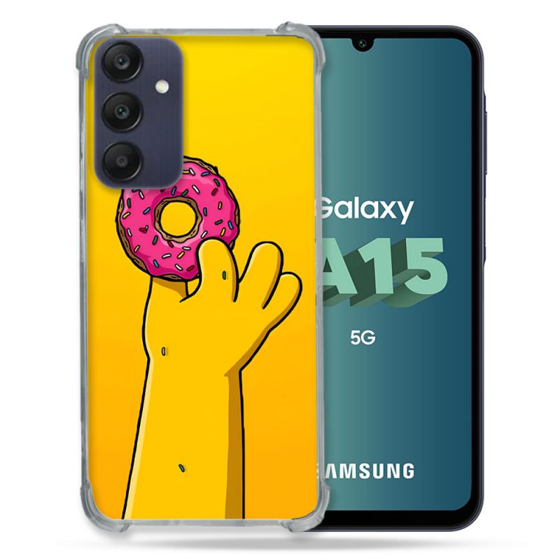 Coque Pour Samsung Galaxy A15 4G / 5G Simpson Donuts