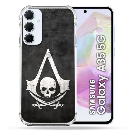 Coque Pour Samsung Galaxy A35 5G Assassin Creed Tete Mort