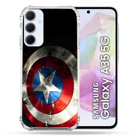 Coque Pour Samsung Galaxy A35 5G Captain America Bouclier