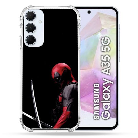 Coque Pour Samsung Galaxy A35 5G Deadpool Epee
