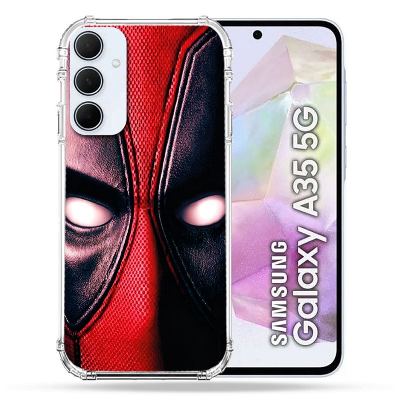 Coque Pour Samsung Galaxy A35 5G Deadpool Yeux