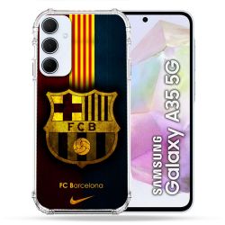 Coque Pour Samsung Galaxy A35 5G Foot FC Barcelone Vintage