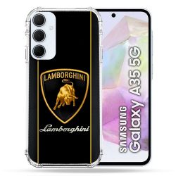 Coque Pour Samsung Galaxy A35 5G Lamborghini Carbone