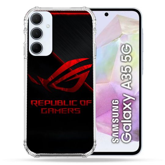 Coque Pour Samsung Galaxy A35 5G ROG Rouge