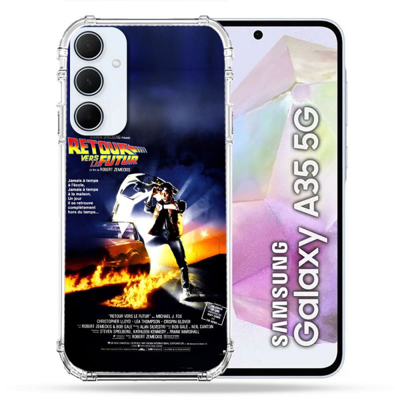 Coque Pour Samsung Galaxy A35 5G Retour Vers Le Futur Affiche