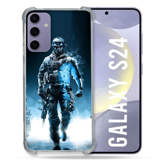 Coque Pour Samsung Galaxy S24 Call Of Duty Guerrier